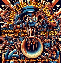 Lust Life Jazz Band Live @ Osborne Bay Pub Sunday Nov 16 2025